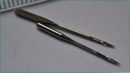 Syningsmaskine nåle: Typer og udvælgelse
