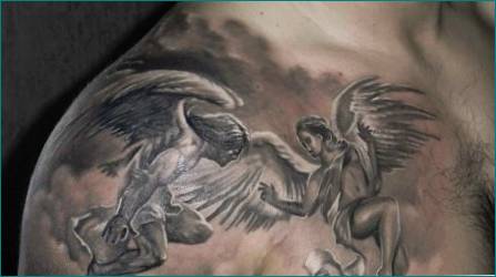 TATTOO &  ANGEL OG DEMON & : Værdi og skitser