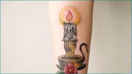 Alt om tatovering &  Candle & 