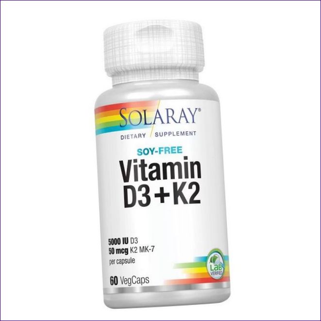 Solaray Vitamin D3 + K2