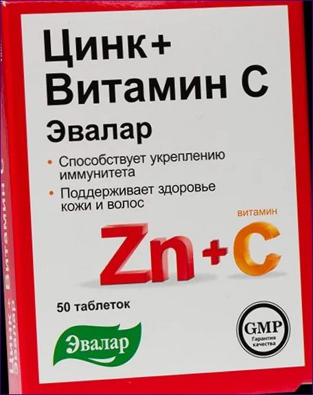 Evalar Zink + C-vitamin