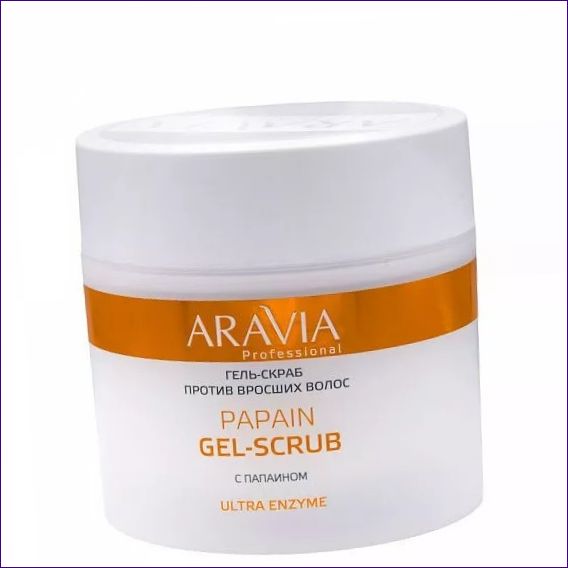 Aravia Professional Body Scrub Gel Papain Anti-groet hår