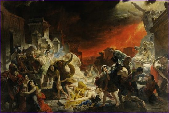 Den sidste dag i Pompeji af Karl Bryullov