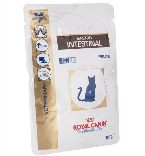 Royal Canin for gastrointestinale forstyrrelser, følsom kattefoder 100g (geléflager)