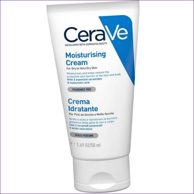 CeraVe fugtgivende creme til tør og meget tør hud i ansigtet og på kroppen