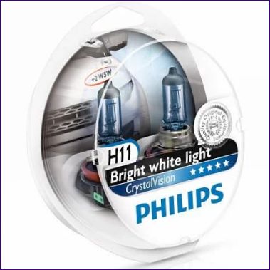 Philips CRYSTALVISION H11 (PGJ19-2), 12V, 55W+