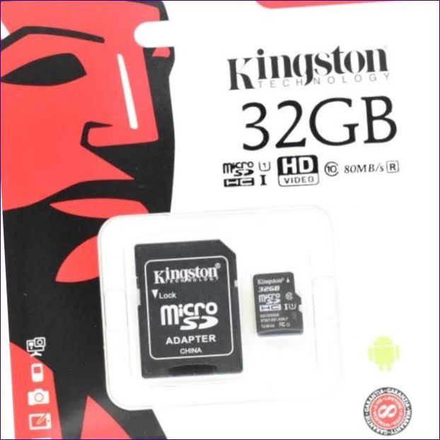 Kingston Canvas Select microSDHC Class 10 UHS-I U1 32 GB