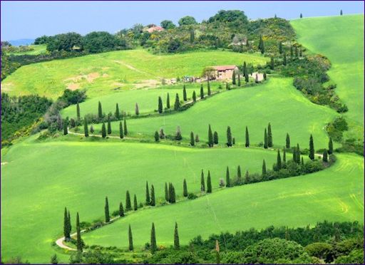 Val d'Orcia, Italien